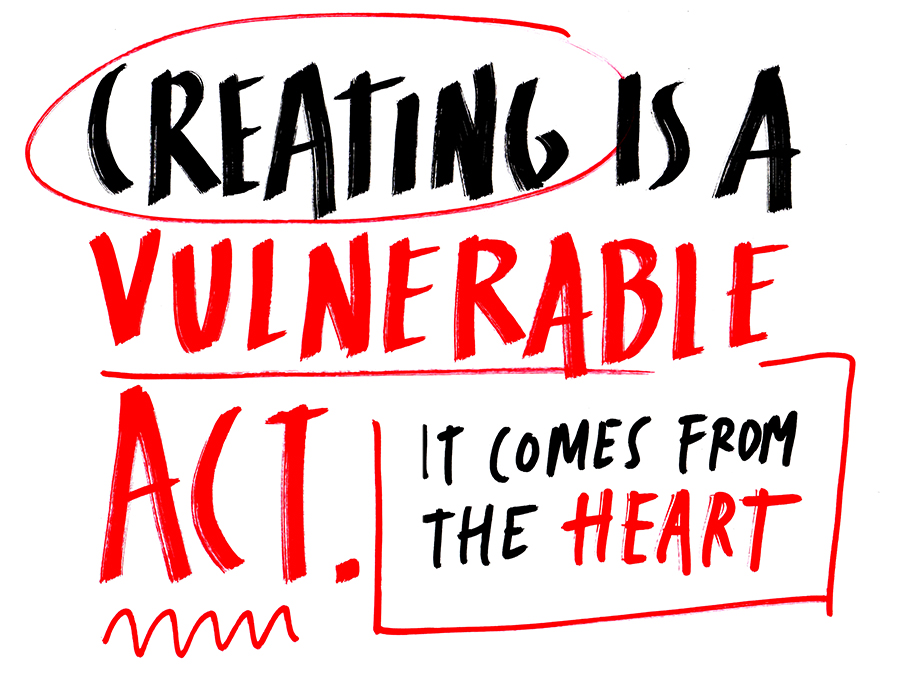 Creating is a vulnerable act it comes from the Heart Marie Reig Florensa Heart-based leadership