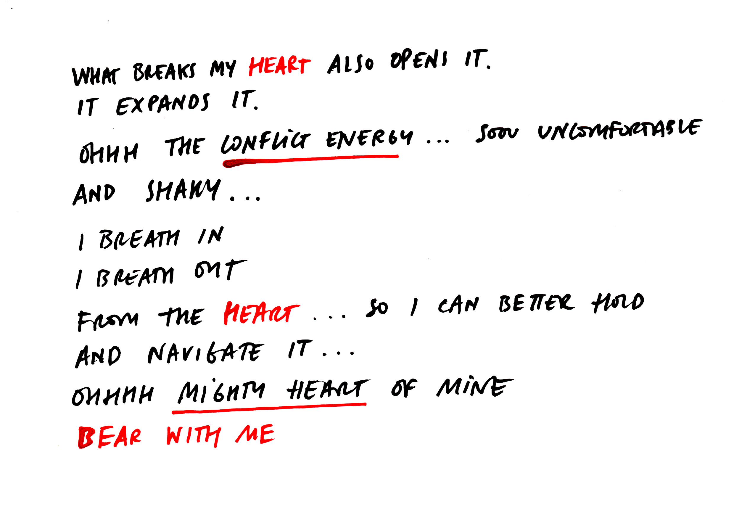 What breaks my heart? Marie Reig Florensa on conflict and the inner critic - from the heart