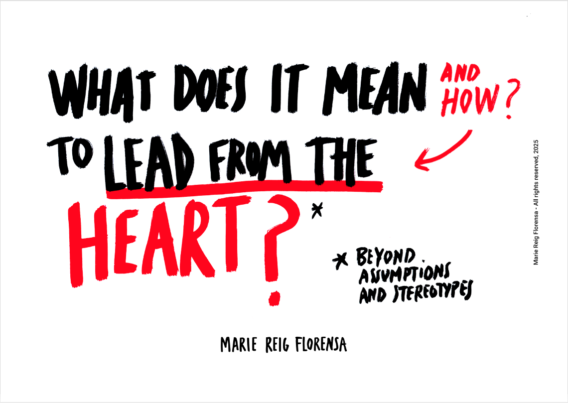What does it mean — and how — to lead from the heart, beyond assumptions and stereotypes? Marie Reig Florensa Heart Practice 